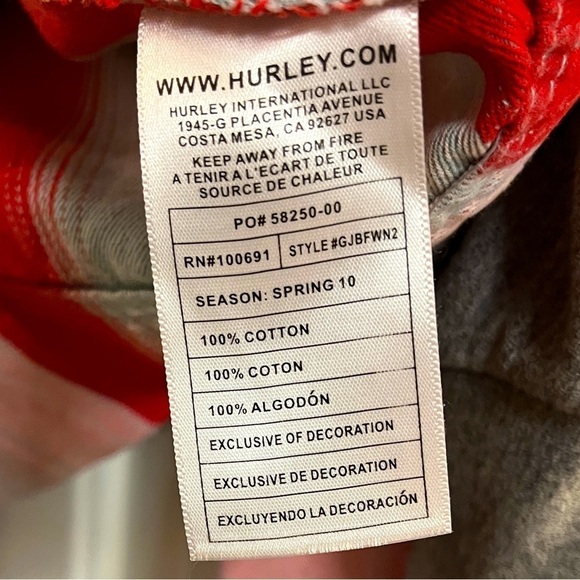 Hurley Women’s Colorful Plaid Double Breasted/Zipper Jacket with Hoodie. Size L - Picture 15 of 16